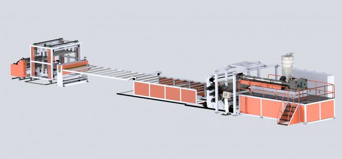 Ligne de machine d'extrusion de feuilles de PVC rigides Ligne de production de cartons de PVC 550 kg/h 3