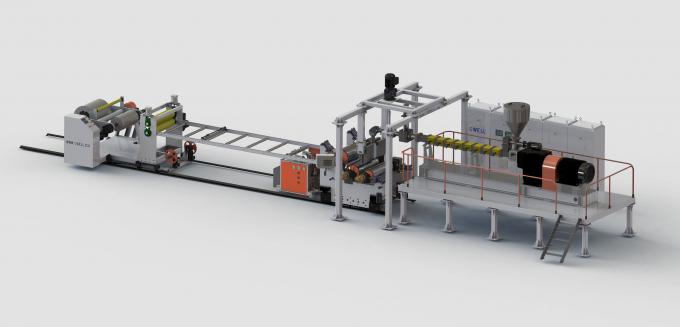 Machine de fabrication de feuilles de PLA Ligne d'extrusion de feuilles à trois couches de thermoformage de PLA personnalisée 4