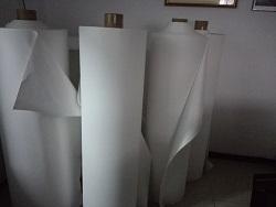 Le synthétique de machine de fabrication de papier de pierre de seules couches de papier en plastique ou 3 couches a moulé la ligne de film de bout droit 3