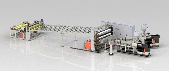 Ligne de machine d'extrusion de feuilles de PVC rigides Ligne de production de cartons de PVC 550 kg/h 0