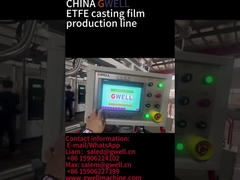 Machine d'extrusion de film de coulée GWELL ETFE pour panneau solaire flexible ou semi-conducteur.