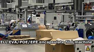 Ligne de production de films solaires EVA/POE/EPE pour encapsulation de modules solaires