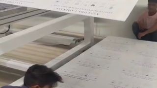 Site de production de feuilles de décoration indiennes GAG d'une épaisseur de 1 mm