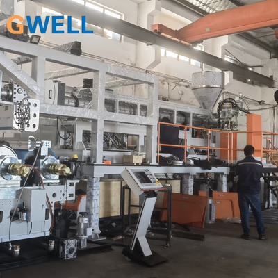 acheter Machine d'extrusion de film coulé EVA/POE/EPE (EVA+POE+EOE), machine de fabrication de film POE pour encapsulation PV online manufacture