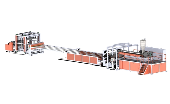 acheter ligne rigide transparente usine d'extrusion de feuille de machine de feuille de PVC de 1220mm online manufacture