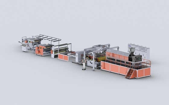 acheter Ligne d'extrusion de film de tissu composite en TPU à vis unique 500 kg/h online manufacture
