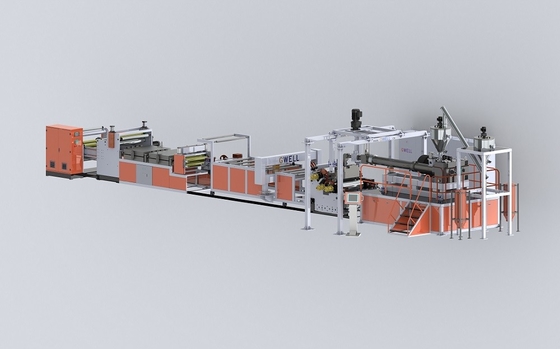 acheter Machine de fabrication à double vis de feuille de plastique en PET à extrudeuse, à couple élevé online manufacture