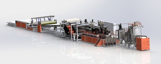 acheter Ligne d'extrusion de feuilles PC/PMMA à haute transparence avec une largeur de 600-1220 mm et une épaisseur de 0,125-3 mm pour applications optiques online manufacture