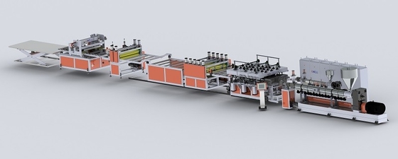 acheter Multiwall pp creusent la ligne d'extrusion de plat de section utilisée pour les boîtes se pliantes à fruit online manufacture