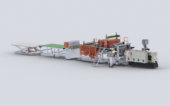 acheter 0.8 - 5 mm épaisseur LVT ligne de production de revêtement de sol en vinyle Lvt machine de fabrication de plancher online manufacture