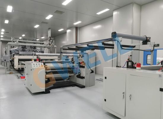acheter Ligne d'extrusion de film solaire EPE avec contrôle automatique PLC à co-extrusion à trois couches et surveillance de la qualité en ligne online manufacture