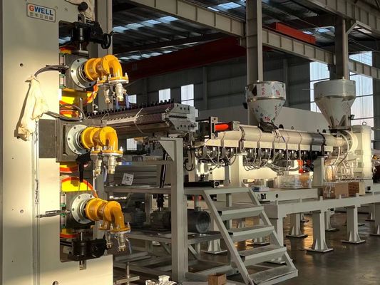 acheter Ligne d'extrusion de plaques ABS HDPE d'une épaisseur de 1 à 10 mm avec conception à vis unique pour la production de panneaux en plastique de haute qualité online manufacture