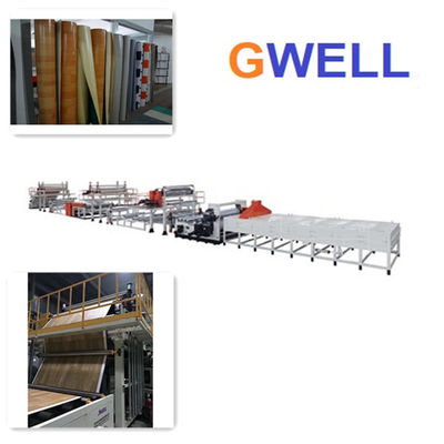acheter Machine de production de revêtements de sol en plastique PVC Ligne d'extrusion de cuir pour revêtements de sol en PVC Extrudeuse à double vis online manufacture