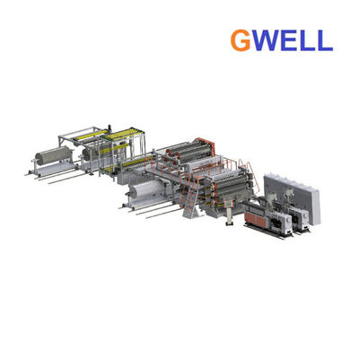 acheter La ligne d'extrusion de feuille de TPU boudineuse à vis simple d'utilisation de machine de production cinématographique de Chaud-fonte de TPU pour des vêtements chausse le verre online manufacture