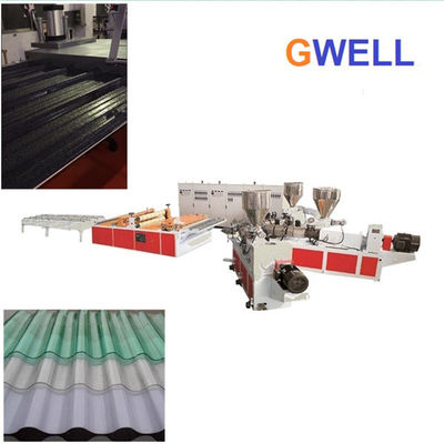 acheter Le PVC de pp a ridé la chaîne de production de tuile de toit processus d'extrusion de polycarbonate online manufacture