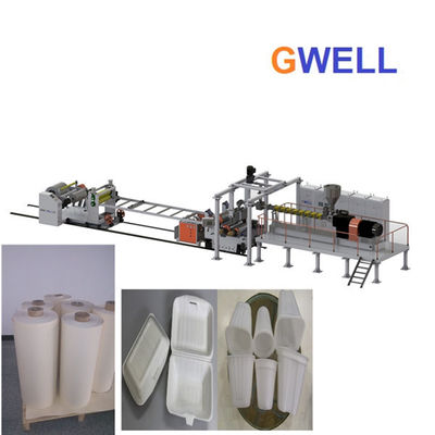 acheter Chaîne de production en plastique de feuille de boursouflure de PLA de machine d'extrusion de feuille de PLA boudineuse à vis jumelle online manufacture