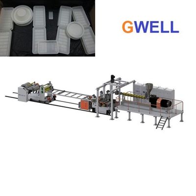 acheter La feuille de PLA faisant à PLA Thermoforming de machine la ligne d'extrusion de feuille de trois couches peut être adaptée aux besoins du client online manufacture