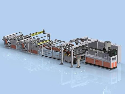 Ligne d'extrusion de film solaire EVA / POE pour l'encapsulation de panneaux solaires Vitesse de ligne 16 m/s